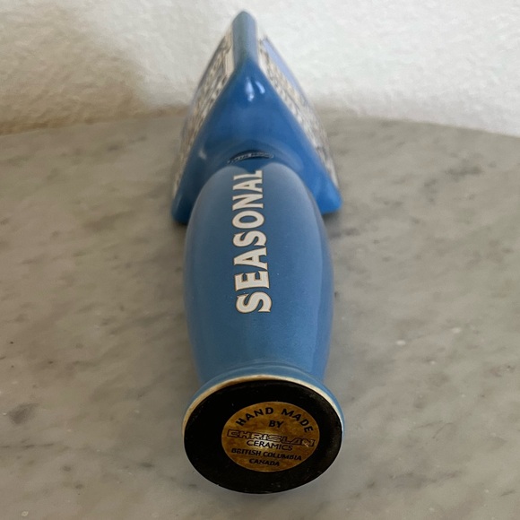 Blue FULL MOON 10" WINTER ALE Beer TAP HANDLE Ceramic Hand Made Man Cave - Picture 6 of 6